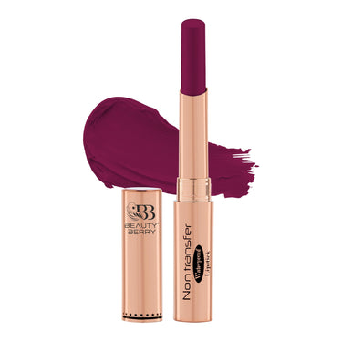 Beauty Berry Absolute Lips Matte Lipstick - 2.4g | Single Swipe Application, Smooth & Lightweight | Long Lasting, Transfer Proof & Waterproof for Women (Magenta)